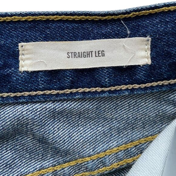 Womens Nili Lotan Straight Leg Jeans Classic Wash Blue Denim Mid-Rise, Size 26 - Picture 5 of 6